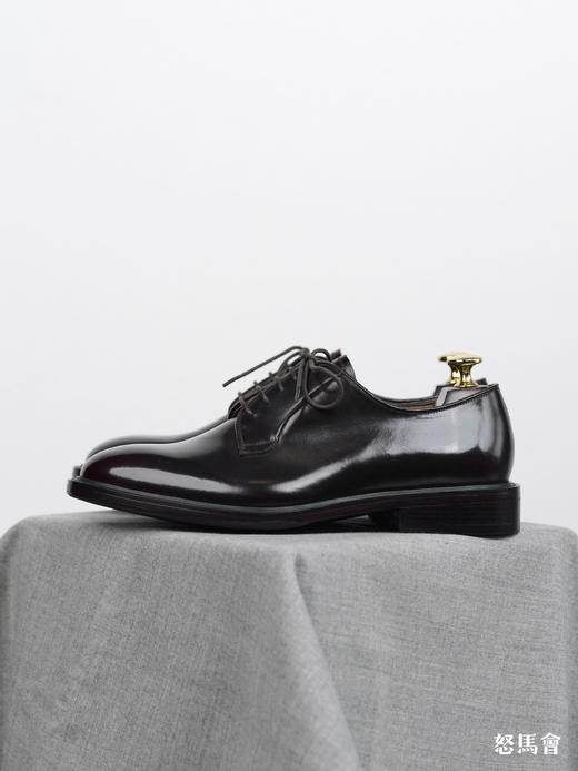 手工固特异意大利仿马臀皮手工擦色深酒红德比鞋（Alden楦型） 商品图3