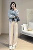 春夏大长腿莱赛尔极简报恩裤显瘦松紧腰窄腿长裤 商品缩略图3