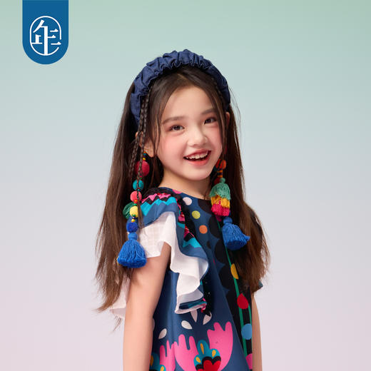 年衣2025年春夏新品发箍发带女童儿童民族风发饰遇见布朗发箍 商品图3