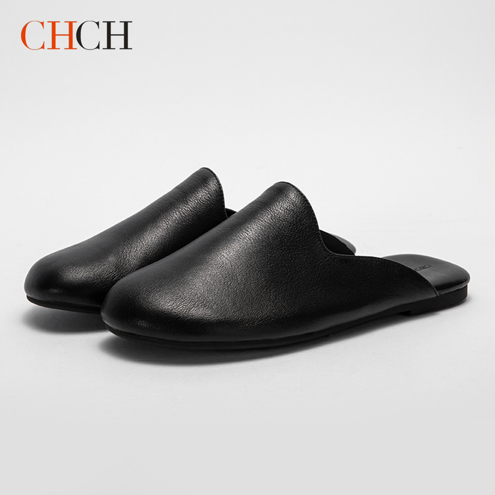 CHCH祈祈羊皮居家休闲拖鞋真皮女式拖鞋CO1B3031