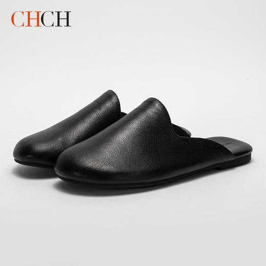 CHCH祈祈羊皮居家休闲拖鞋真皮女式拖鞋CO1B3031 商品图0