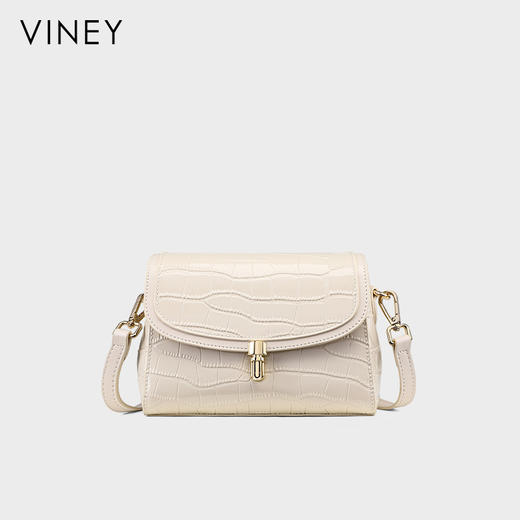 牛皮鳄鱼纹小包 | VINEY 斜挎包包2025新款夏天单肩高级感小众轻奢女包 商品图2
