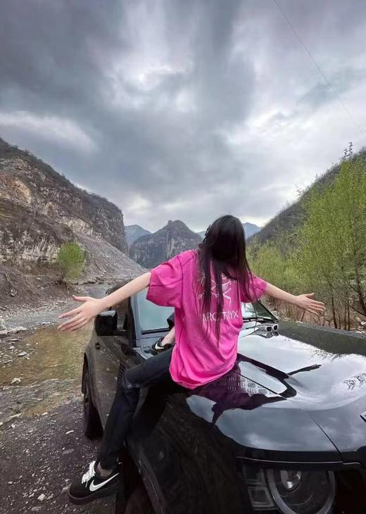 特调梅子色鸟家水洗纯棉短袖裙T 商品图2