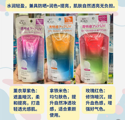 日本乐敦skin aqua防晒霜-80g (多款可选） 商品图0