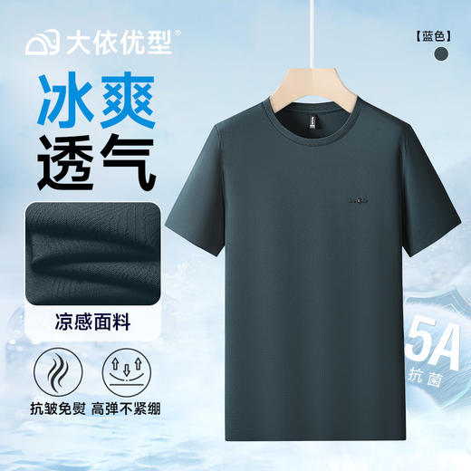 【冰丝弹力】【DDP】大依优型大码短袖T恤休闲透气半袖夏季上衣胖子加肥加大 商品图4