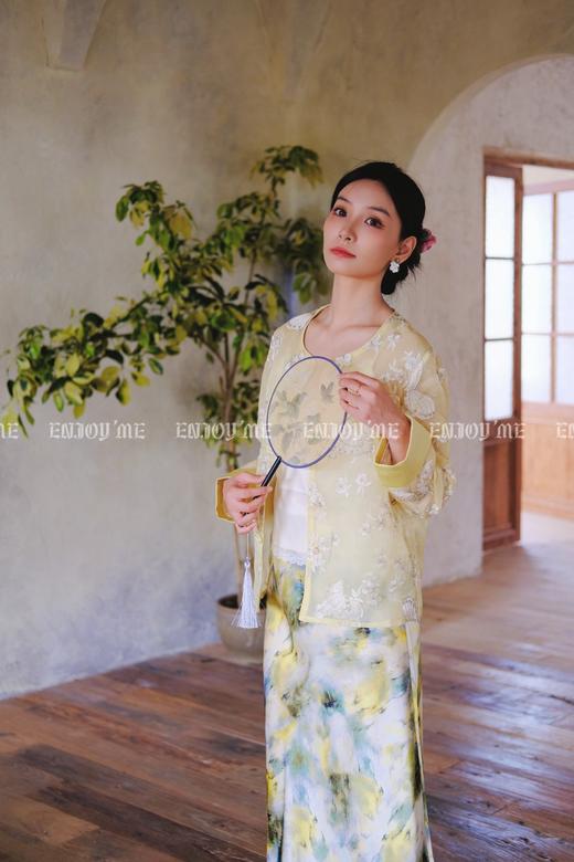 【门店同款】ENJOY夏季云敛-春光推盏花蝶共舞中式外套 162252518 商品图1