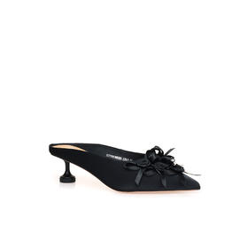 豪麟名鞋奥莱迪嘉女鞋半凉鞋牛皮革DJYYO51WB203黑色  原价1660元