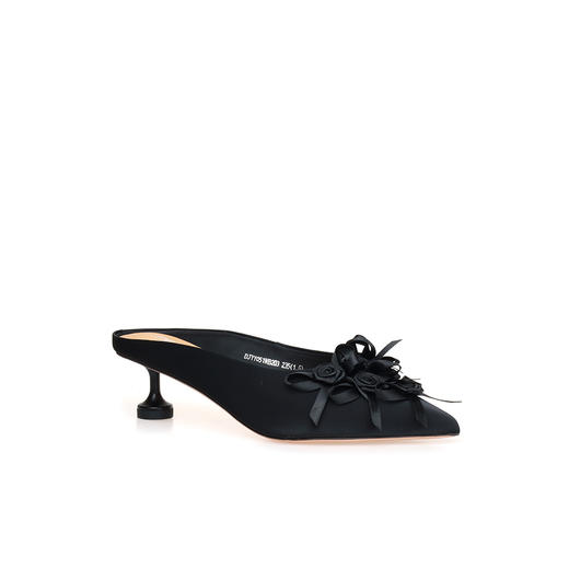 豪麟名鞋奥莱迪嘉女鞋半凉鞋牛皮革DJYYO51WB203黑色  原价1660元 商品图0