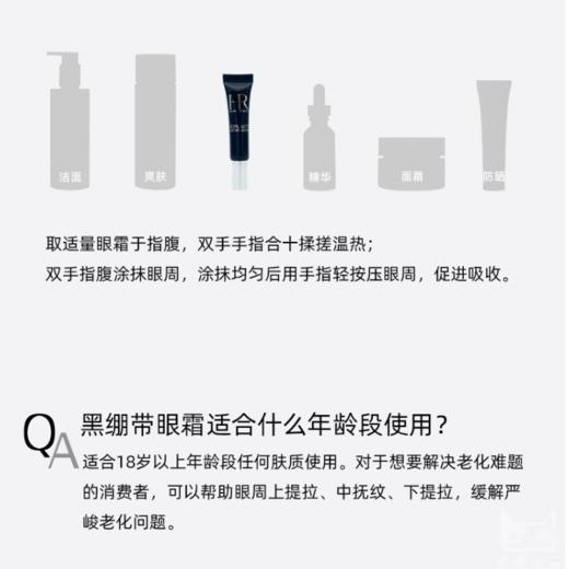 HR赫莲娜黑绷带眼霜带按摩头玻色因淡纹紧致保湿提亮【大牌小样】 商品图3