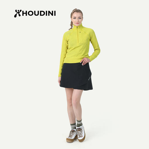 HOUDINI胡丁尼Pace Flow疾速女网眼透气立领抓绒衣外套 830046 商品图3