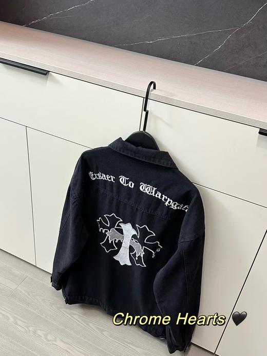 克罗心重工刺绣水洗做旧牛仔夹克外套 商品图5