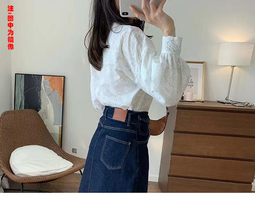 裁缝学苑AS236复古灯笼袖花边小立领衬衫纸样女装上衣衬衣打板图纸 商品图5