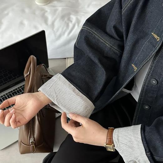 格桑米Gesamy卷边重工牛仔外套｜设计师款，气质文艺又减龄【3-7天发货】 商品图3