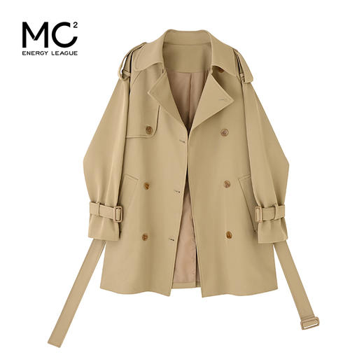 韩版修身英伦风小个子短风衣F4232602 商品图0