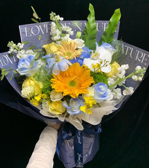 深海梦境--撞色系向日葵花束 商品图0