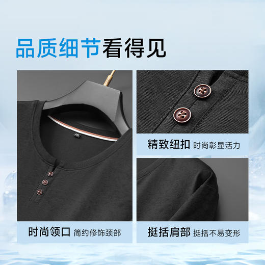 【棉质】【DDA】大依优型大码短袖T恤中国风圆领休闲透气半袖体恤夏季上衣男士 商品图3