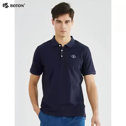 波顿夏季保罗polo衫男短袖翻领大码美式休闲高端纯色百搭t恤MT883221 商品图4