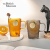 大英博物馆 盖亚·安德森猫系列 金属铭牌把手玻璃杯 黑色 琥珀色 商品缩略图0
