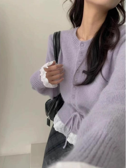 荷叶奶呼呼开衫 商品图1