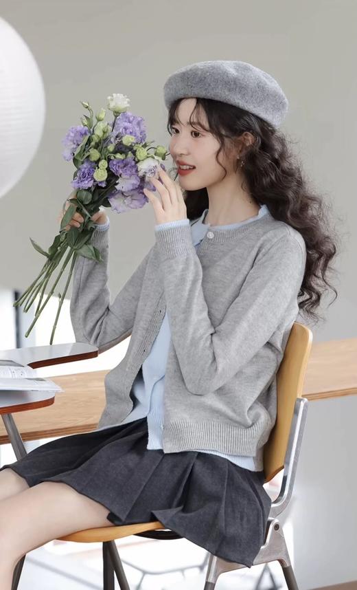 Miu 式美学假两件针织衫 商品图3