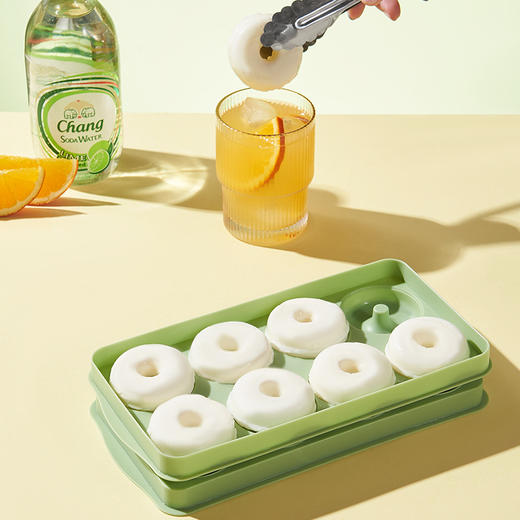 【创意甜甜圈冰块模具】冰膜冰格制冰盒 厨房家用制冰膜具 辅食冷冻磨具  商品图1