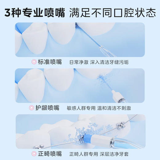 美的冲牙器_CS3香芋粉/海盐蓝 商品图7