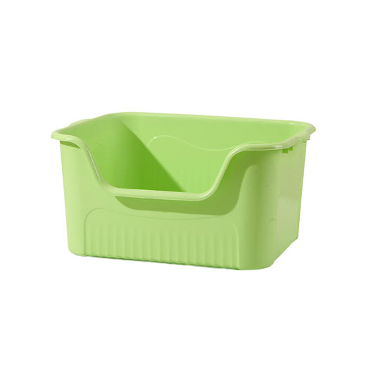 猫砂盆 大号 开放式 加高防外溅 高围栏 猫厕所  猫用品批发 商品图5