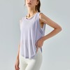 跃牌（呗咪纷纷系列）运动背心女夏薄款速干衣瑜伽短袖无袖跑步健身衣宽松罩衫背心TX301 商品缩略图0