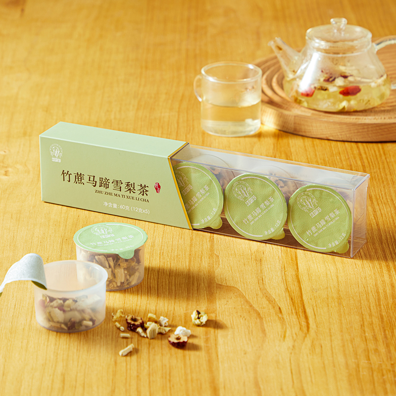 “一天一罐，轻饮养”神象小罐茶/竹蔗马蹄雪梨，60克（12克*5罐）