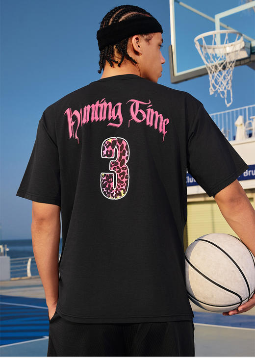 有志者UZIS美式运动短袖篮球夏季轻薄速干美式健身训练短T恤豹杀 商品图4