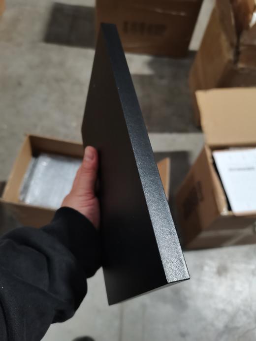 磨砂黑色铝片授权牌 商品图2