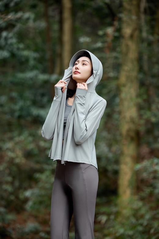 新款带口罩女防晒衣防紫外线透气冰丝衫长袖薄外套T13斗篷款防晒衣夏日必备 商品图3