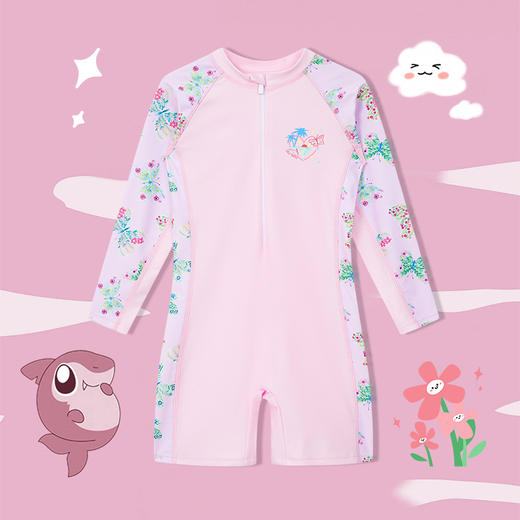 【儿童泳衣丨男女童泳衣系列】整体柔软亲肤，穿脱方便，时尚感满满，版型简约立体裁剪，棉质内里，穿着更舒适，亲水速干高弹不起球，包边细致走线均匀，不同版型花色可选 商品图5