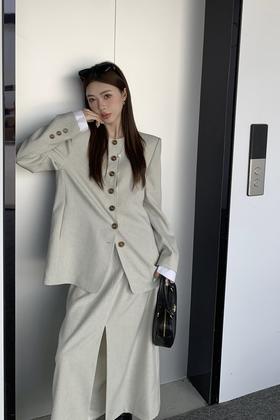 Le Malene 通勤西装外套半裙套装 20172