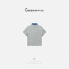 COCO ZONE 刘一一 25春夏新款撞色翻领百搭短袖T恤ACD1A0442 商品缩略图1
