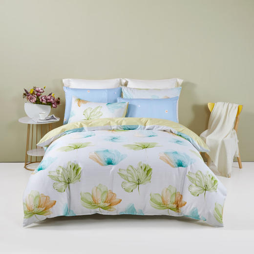 【分仓直发包邮】罗莱家纺江南春娇全棉四件套 商品图0