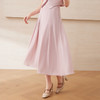 EITIE爱特爱高腰压褶a字伞裙显瘦温柔粉色半身裙套装2025夏季新款B2506610 商品缩略图3