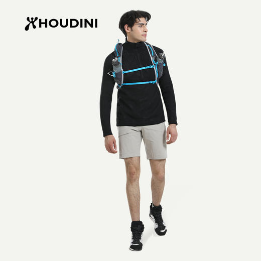 HOUDINI胡丁尼Pace Flow疾速男网眼透气立领抓绒衣外套 830047 商品图4