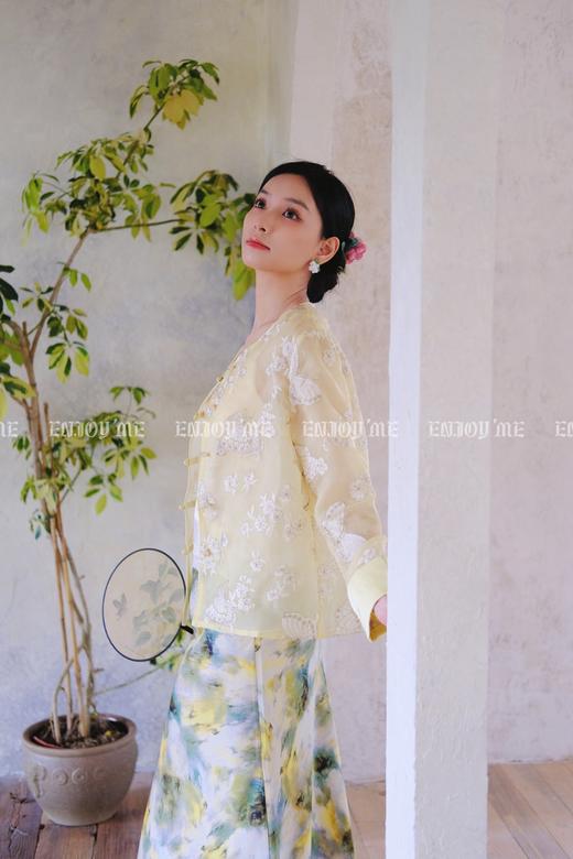 【门店同款】ENJOY夏季云敛-春光推盏花蝶共舞中式外套 162252518 商品图4