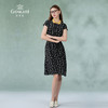 乔万尼夏季真丝连衣裙气质修身显瘦短袖桑蚕丝中长裙ES2E169 商品缩略图3