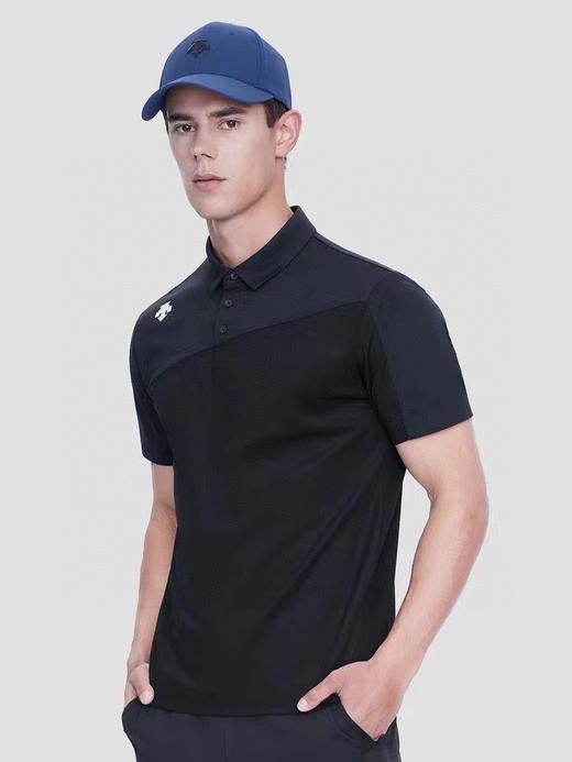 点此购买 迪桑特男士夏季透气吸汗拼色短袖翻领POLO衫 LL 288627 商品图5