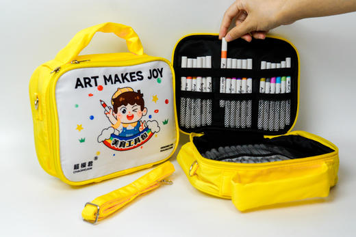 【美育工具包】超模君丙烯马克笔小学生儿童美术画画涂鸦绘画彩笔收纳包包 商品图5