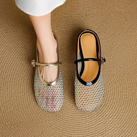 【预售5天】彩色水钻镂空凉拖鞋，内增高包头拖凉鞋NJMK&K1526 商品图1