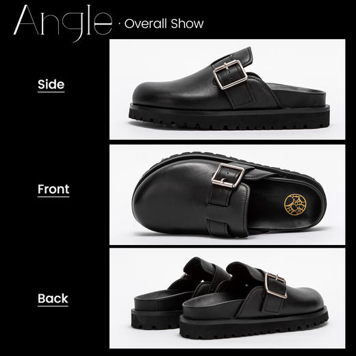 CHCH祈祈真皮拖鞋平底外穿时尚女式拖鞋CO1B3061 商品图5