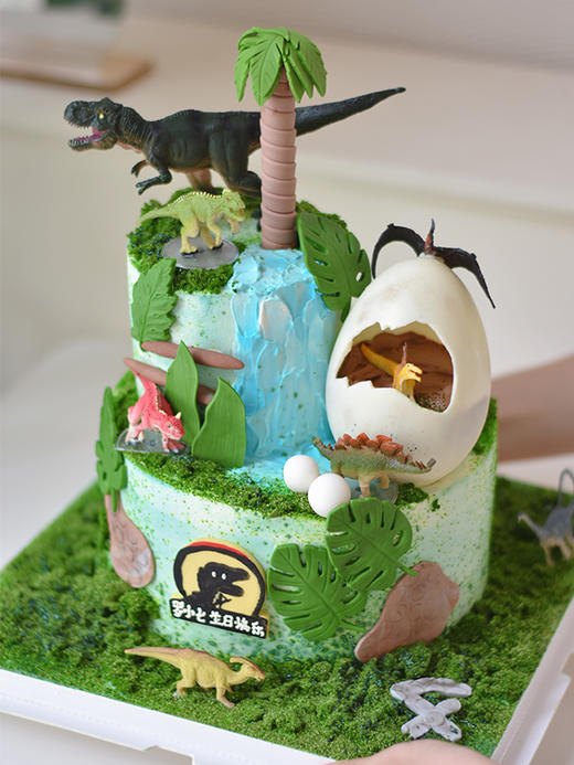 侏罗纪恐龙乐园 - 生日蛋糕 商品图0