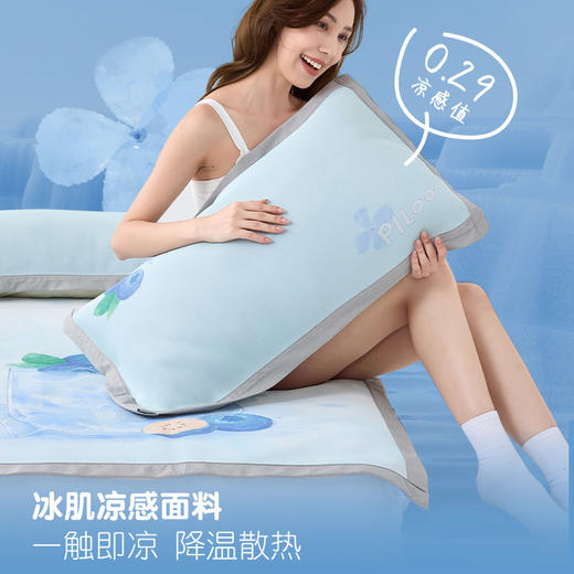 匹鲁可水洗冰肌冻冻席，自带凉感buff“小空调”，10A抗菌黑科技★ 商品图1