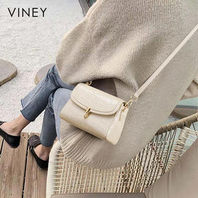 牛皮鳄鱼纹小包 | VINEY 斜挎包包2025新款夏天单肩高级感小众轻奢女包