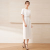 【气质钻链极简连衣裙】EITIE爱特爱优雅通勤收腰显瘦夏新款B2507676 商品缩略图8