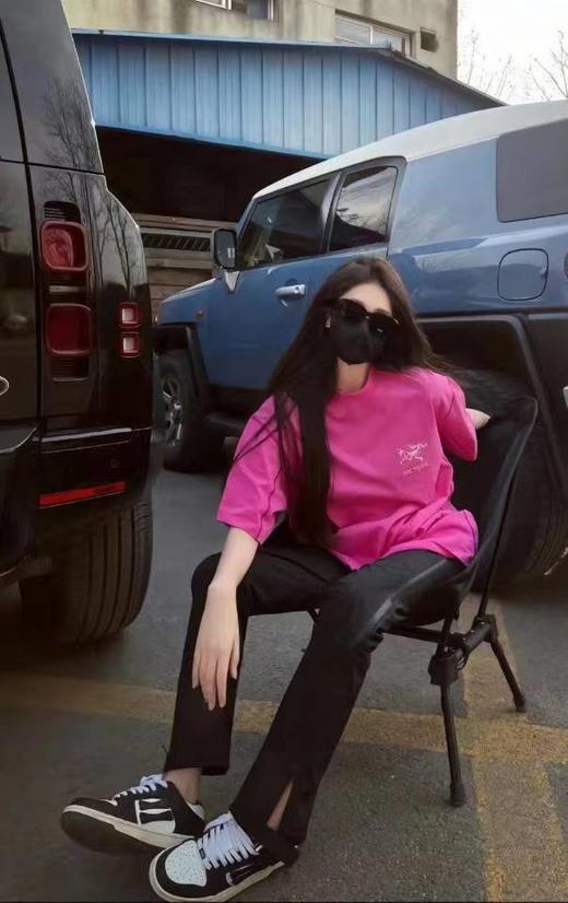 特调梅子色鸟家水洗纯棉短袖裙T 商品图0