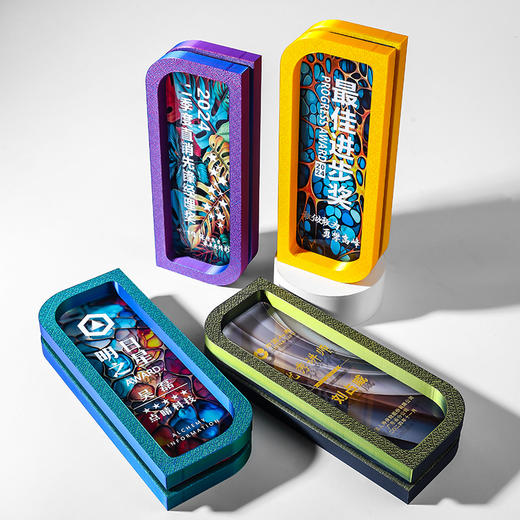 2025新款创意高档大气水晶奖杯定制定做优秀员工团队年会高端奖牌 商品图7